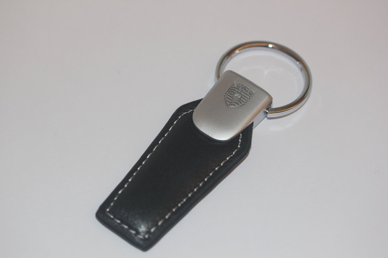 Porsche Leather Pull Key Chain